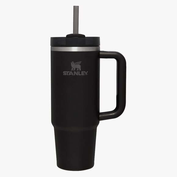 🖤 NEW Stanley 40oz Matte Black Quencher H2.0 FlowState Tumbler 🌎 - Picture 1 of 13